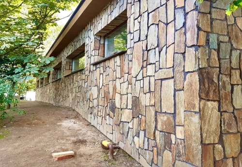 Плитняк кора дерева для цоколя, отмостки купить в Октябрьском