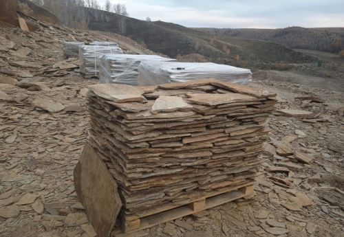 Плитняк кора дерева для цоколя, отмостки купить в Октябрьском